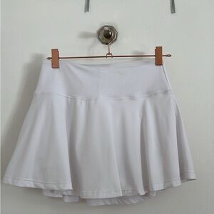 White tennis skirt